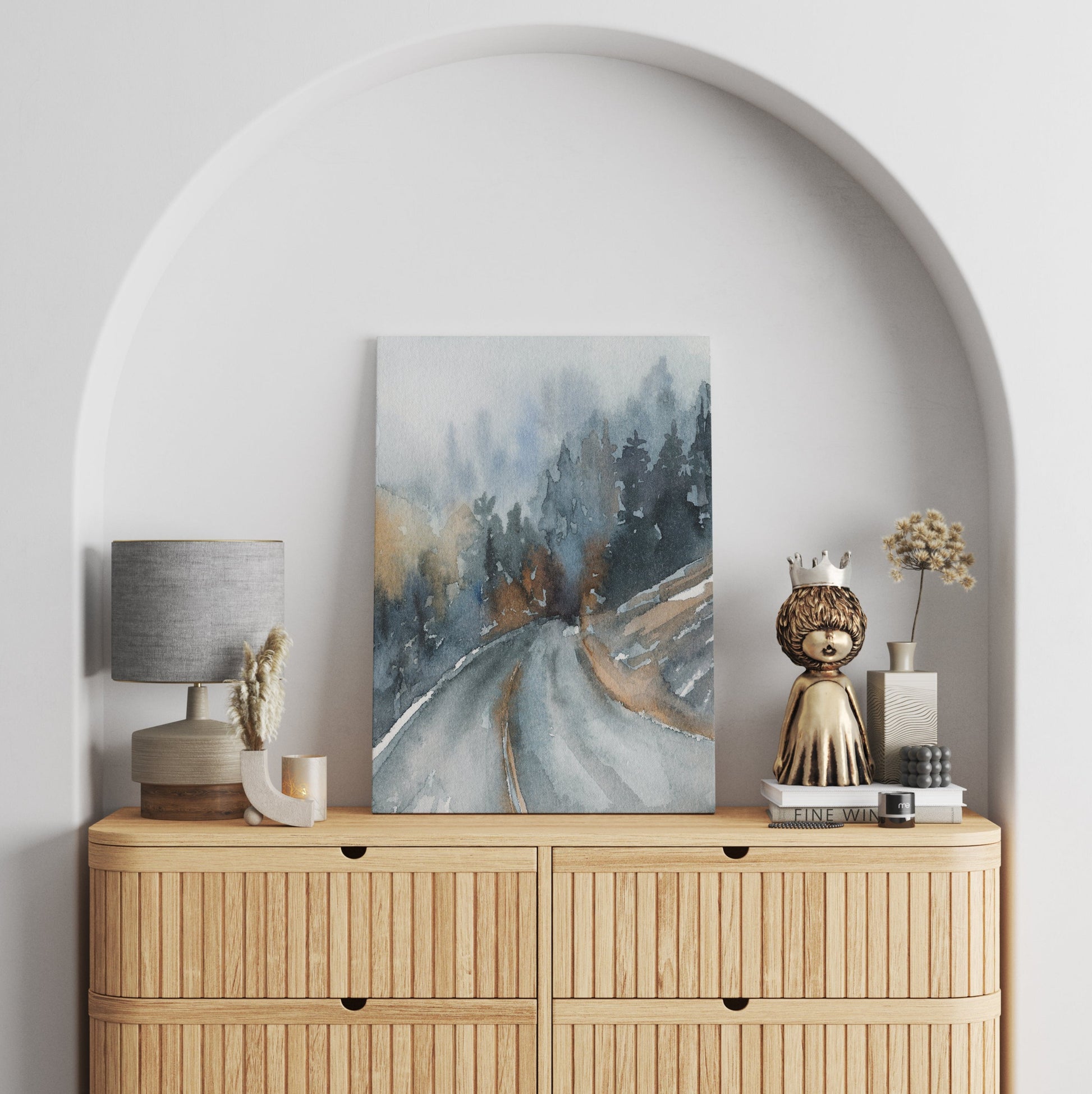Canvas printing and stretched on wood frame